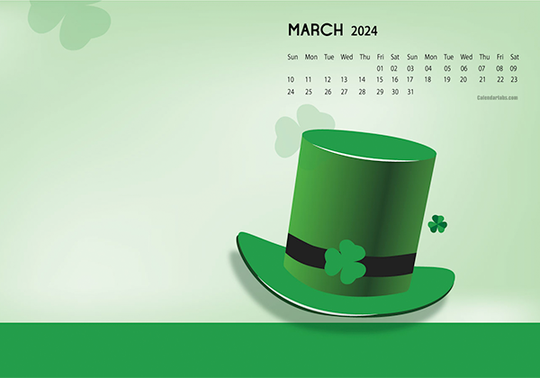 March 2024 Wallpaper Calendar Patricks Day.png