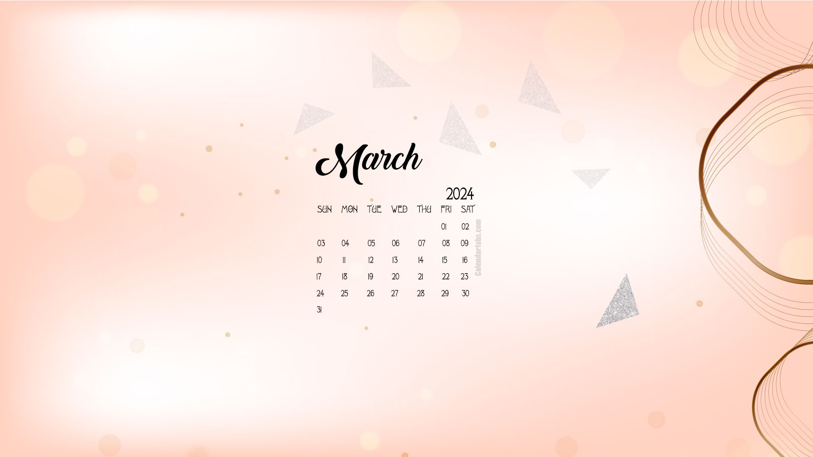 March 2024 Desktop Wallpaper Calendar CalendarLabs