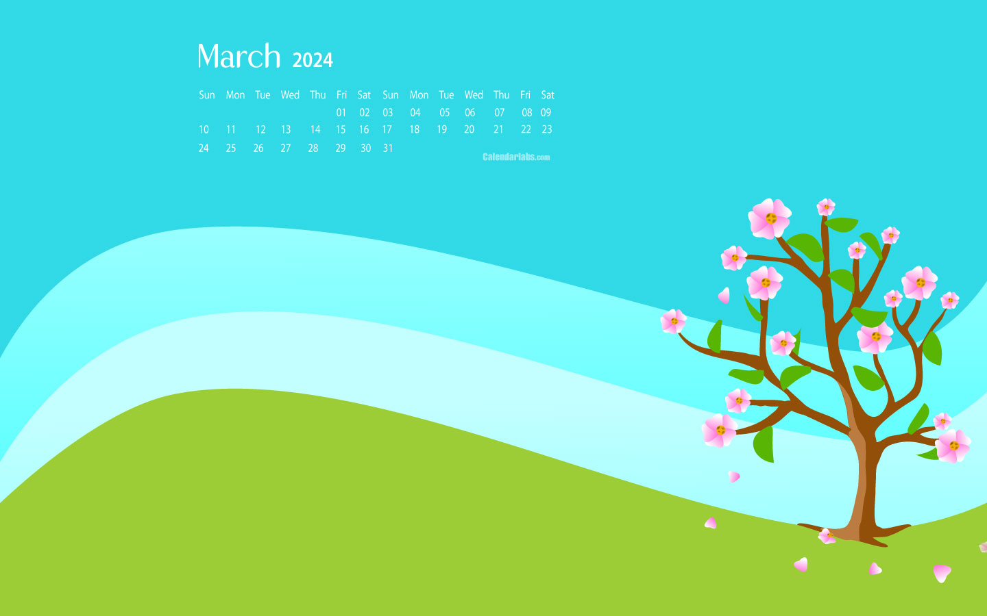 March 2024 Desktop Wallpaper Calendar CalendarLabs