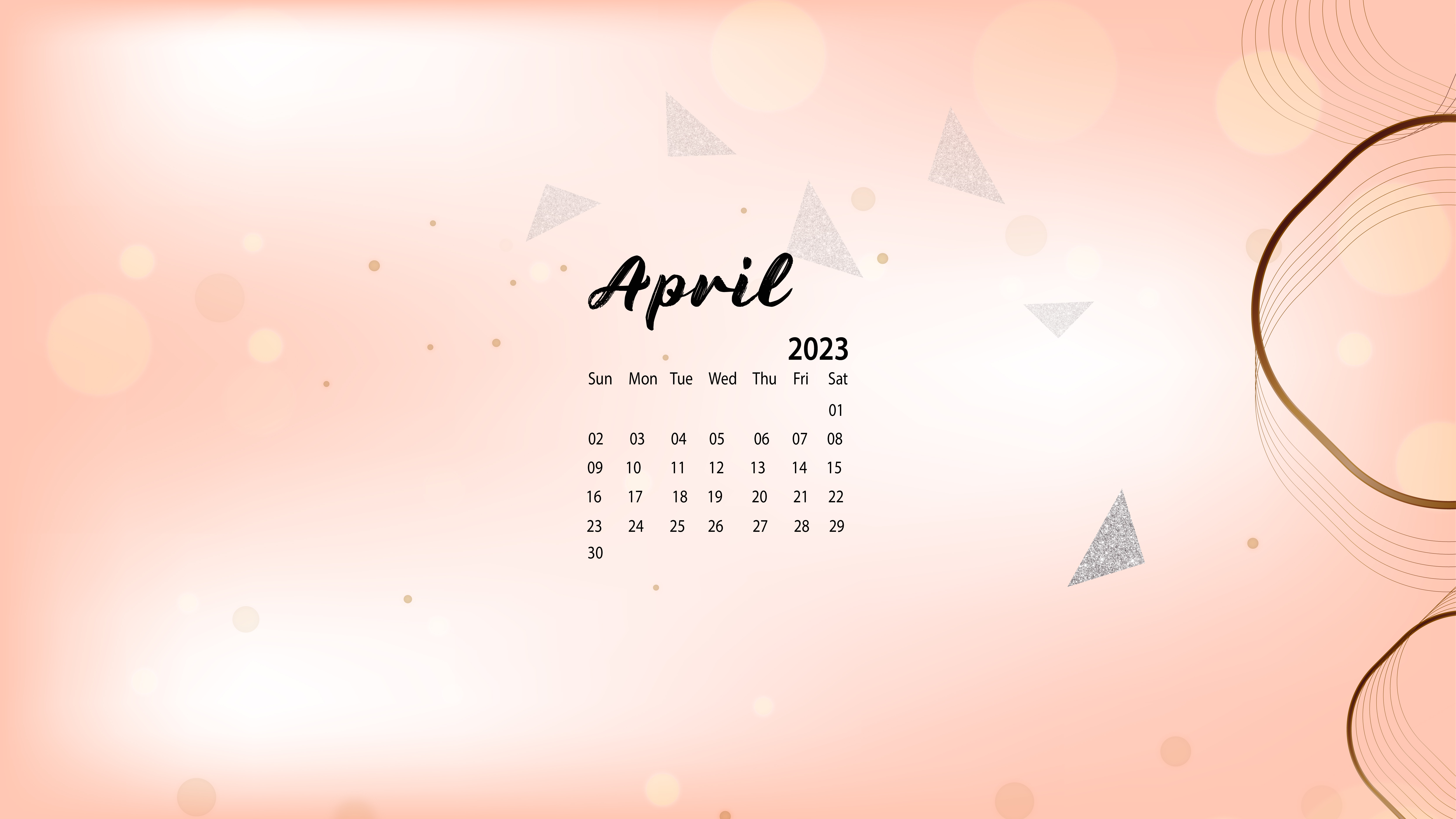 April 2023 Calendar Wallpaper  Sarah Hearts