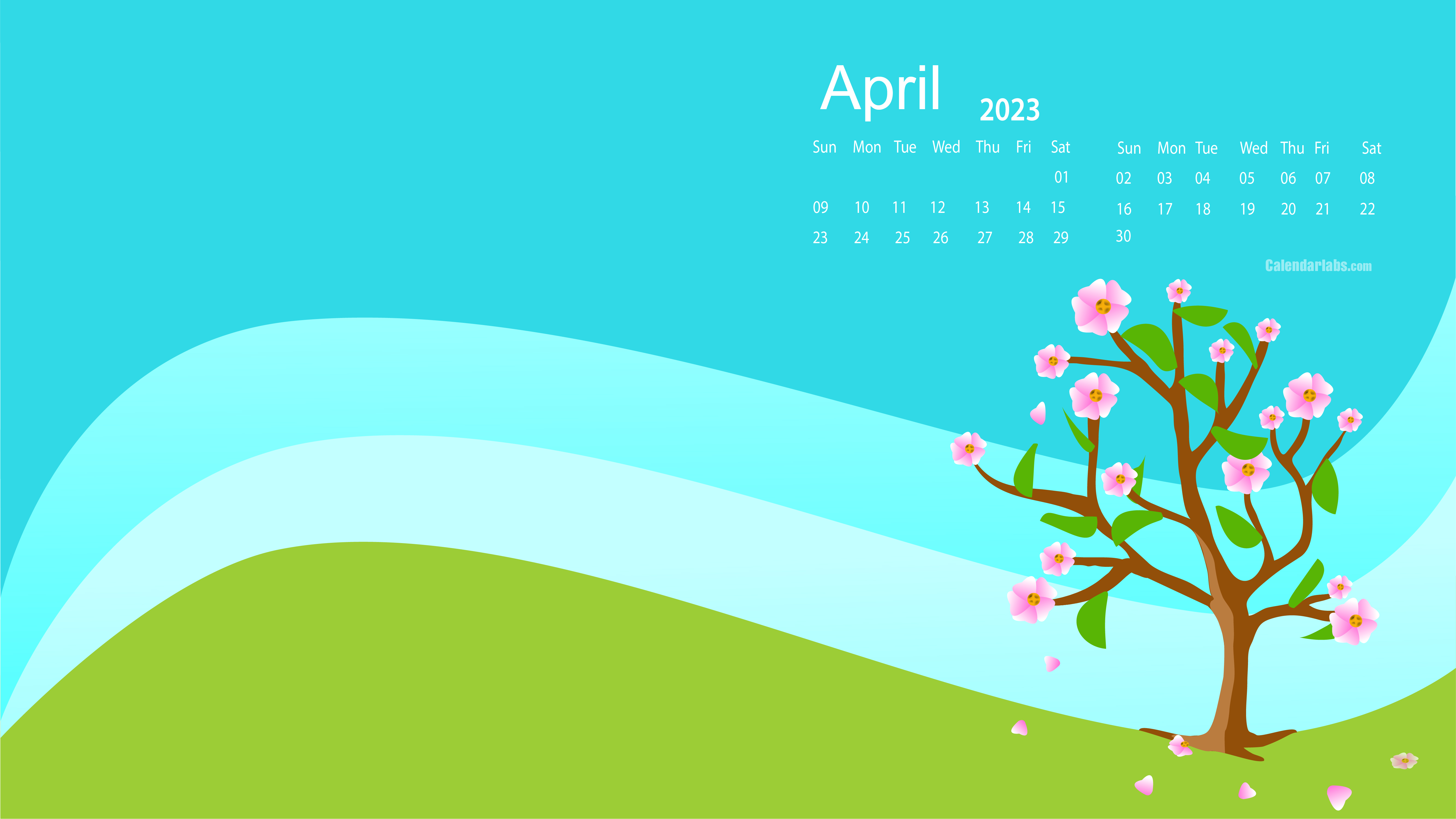 April 2023 Desktop Wallpaper Calendar CalendarLabs