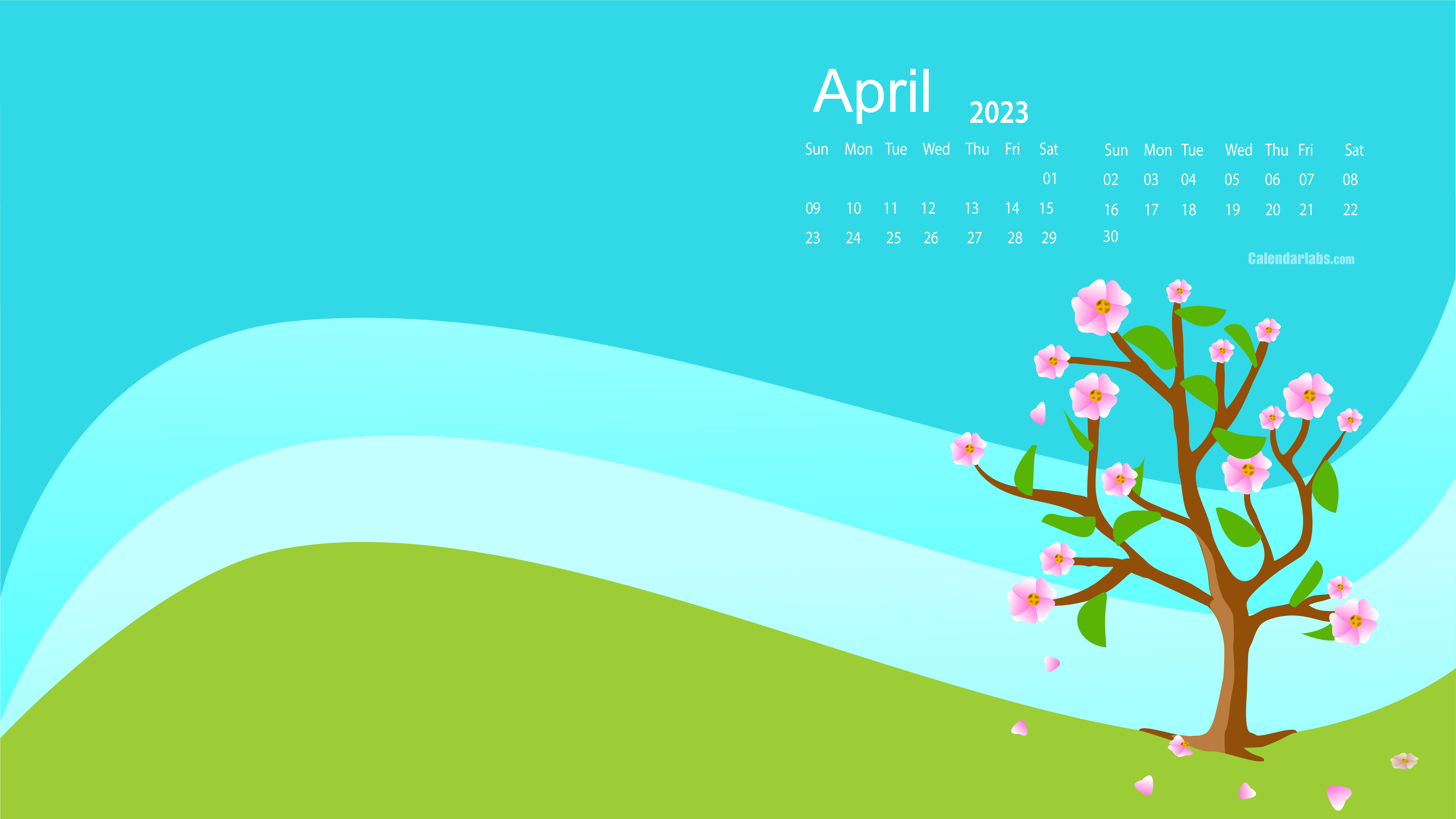 April Calendar Desktop Wallpaper | EntheosWeb