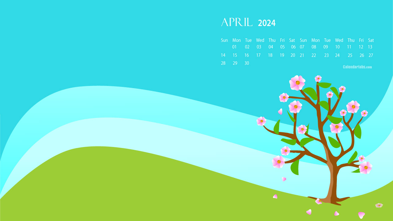 April 2024 Desktop Wallpaper Calendar CalendarLabs