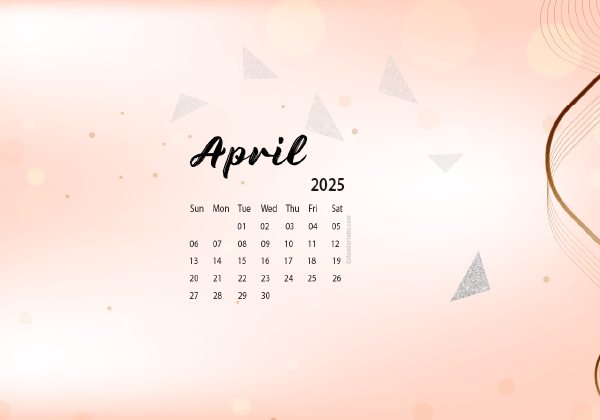 April 2025 Desktop Wallpaper Calendar - CalendarLabs