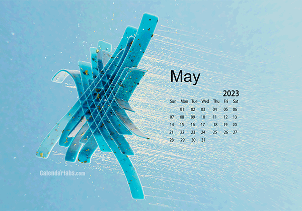 May 2023 Wallpaper Calendar Blue Theme.png