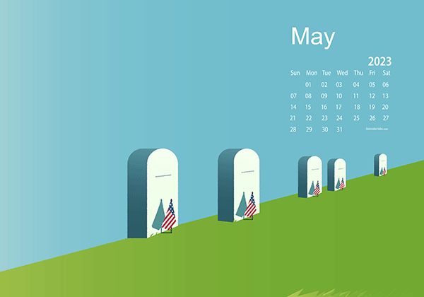 May 2023 Wallpaper Calendar Memorial Day.png