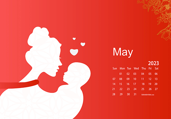 May 2023 Wallpaper Calendar Mothers Day.png