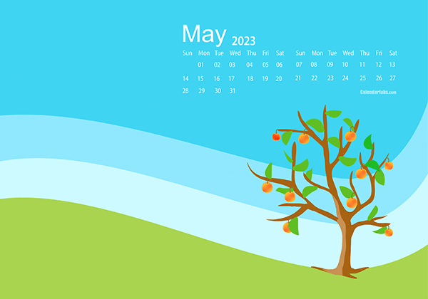 May 2023 Wallpaper Calendar Spring.png