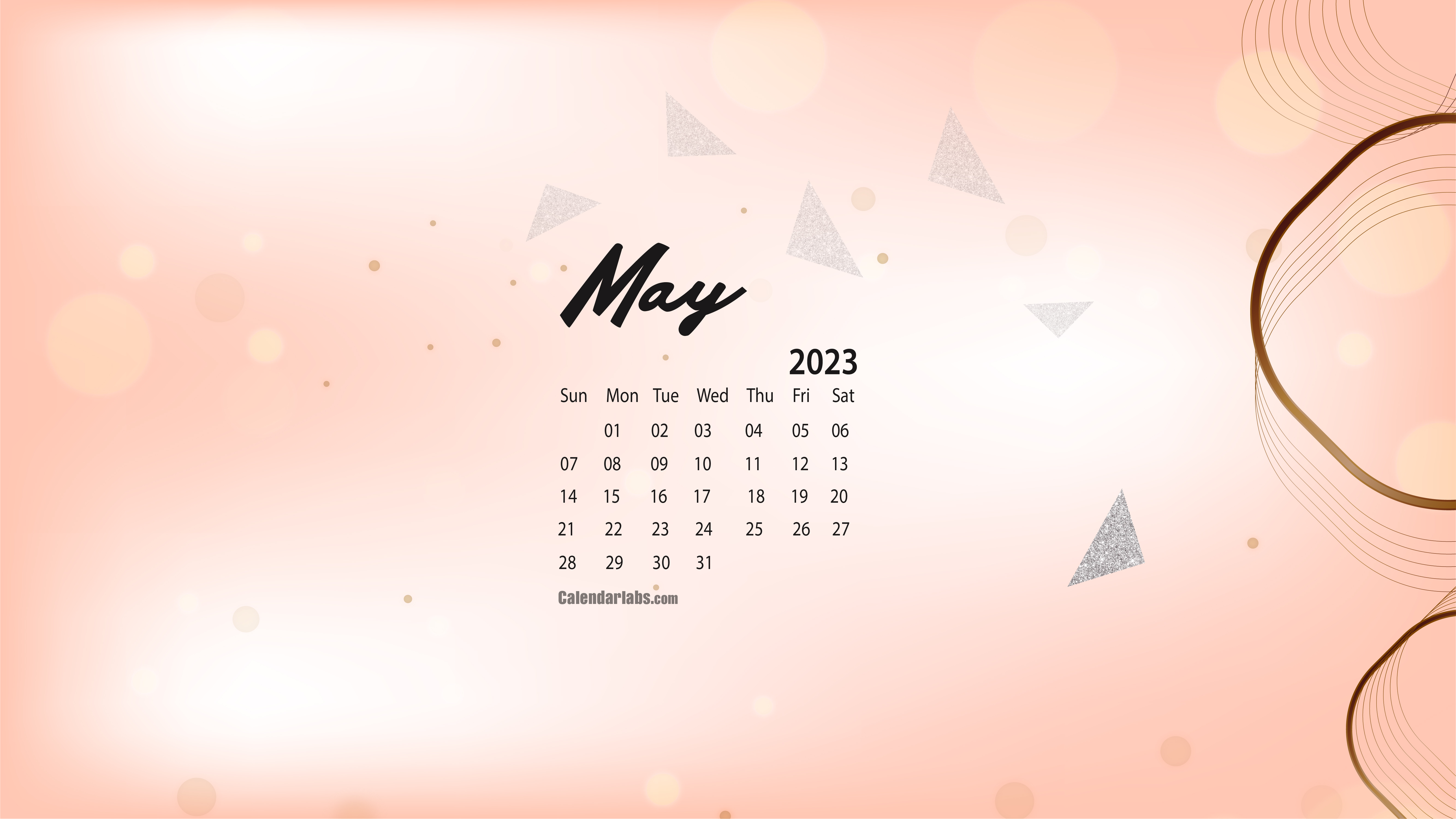 May 2023 Desktop Wallpaper Calendar - CalendarLabs