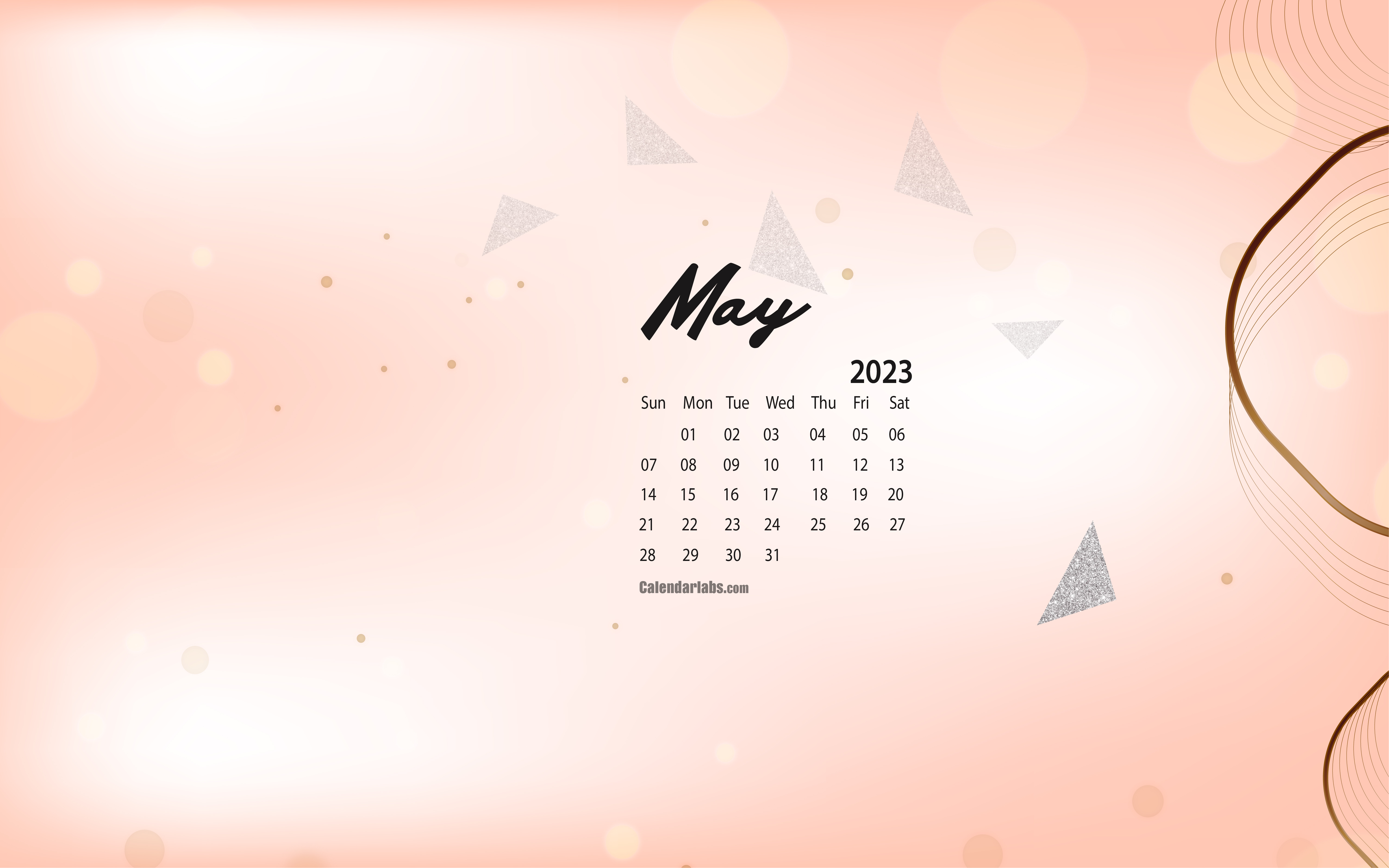 May 2023 Desktop Wallpaper Calendar - CalendarLabs