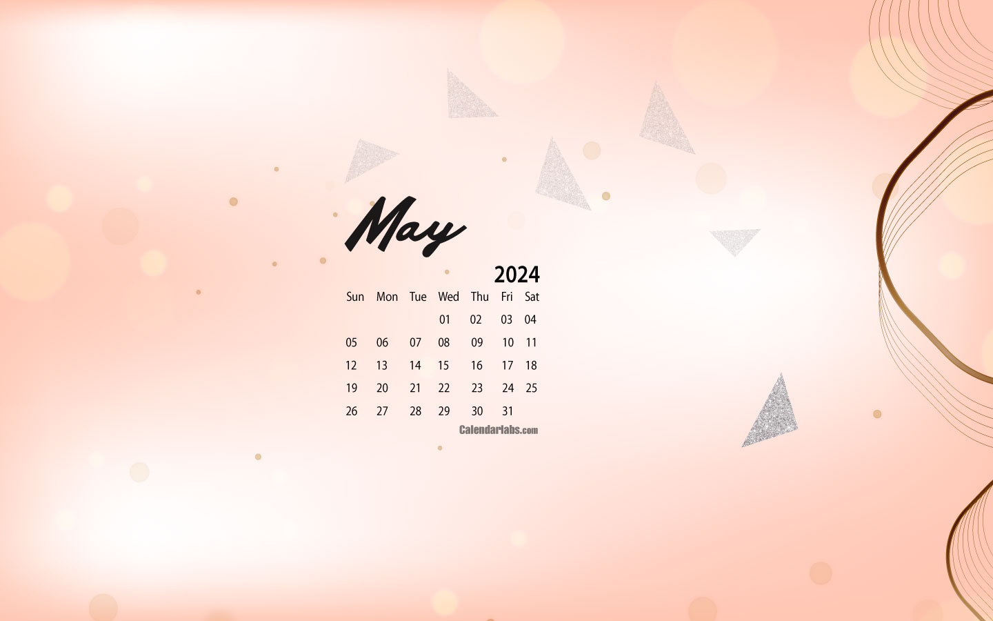 May 2024 Desktop Wallpaper Calendar - CalendarLabs