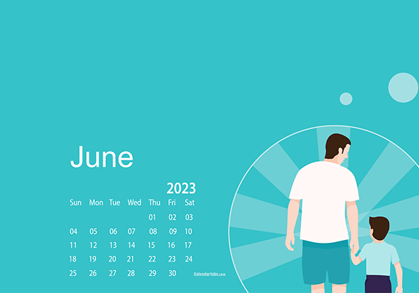 June 2023 Wallpaper Calendar Fathers Day Celebrations.png