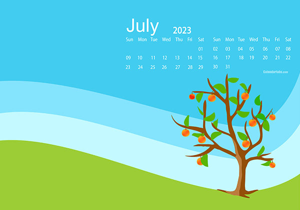 July 2023 Wallpaper Calendar Summer.png