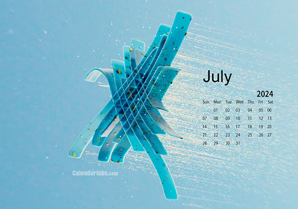 July 2024 Wallpaper Calendar Blue Theme.png