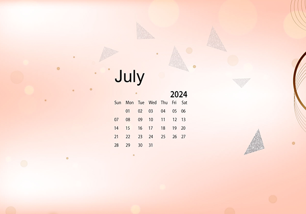 July 2024 Wallpaper Calendar Cute Glitter.png