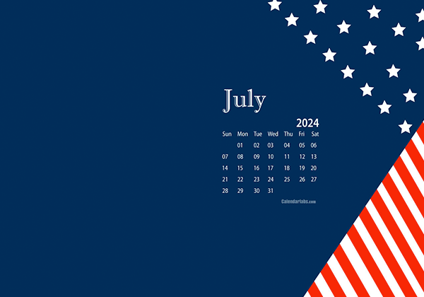 July 2024 Wallpaper Calendar Independence Day.png