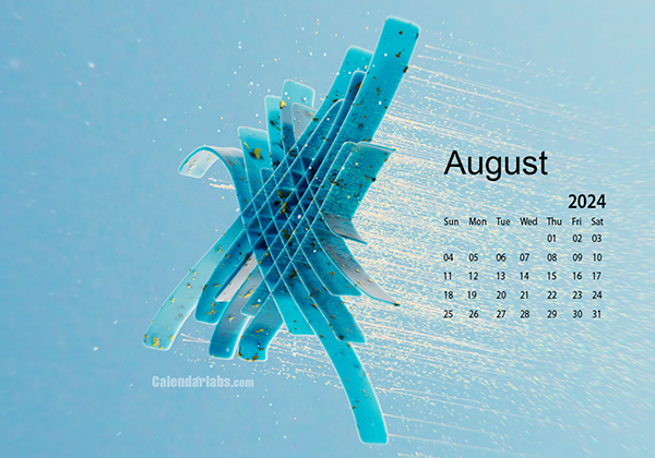 August 2024 Wallpaper Calendar Blue Theme.png