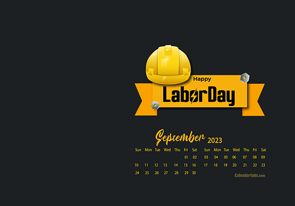 September 2023 Wallpaper Calendar Labor Day.png