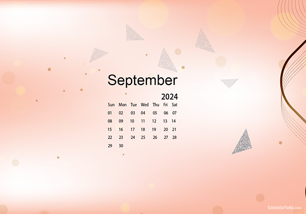 September 2024 Wallpaper Calendar Cute Glitter.png