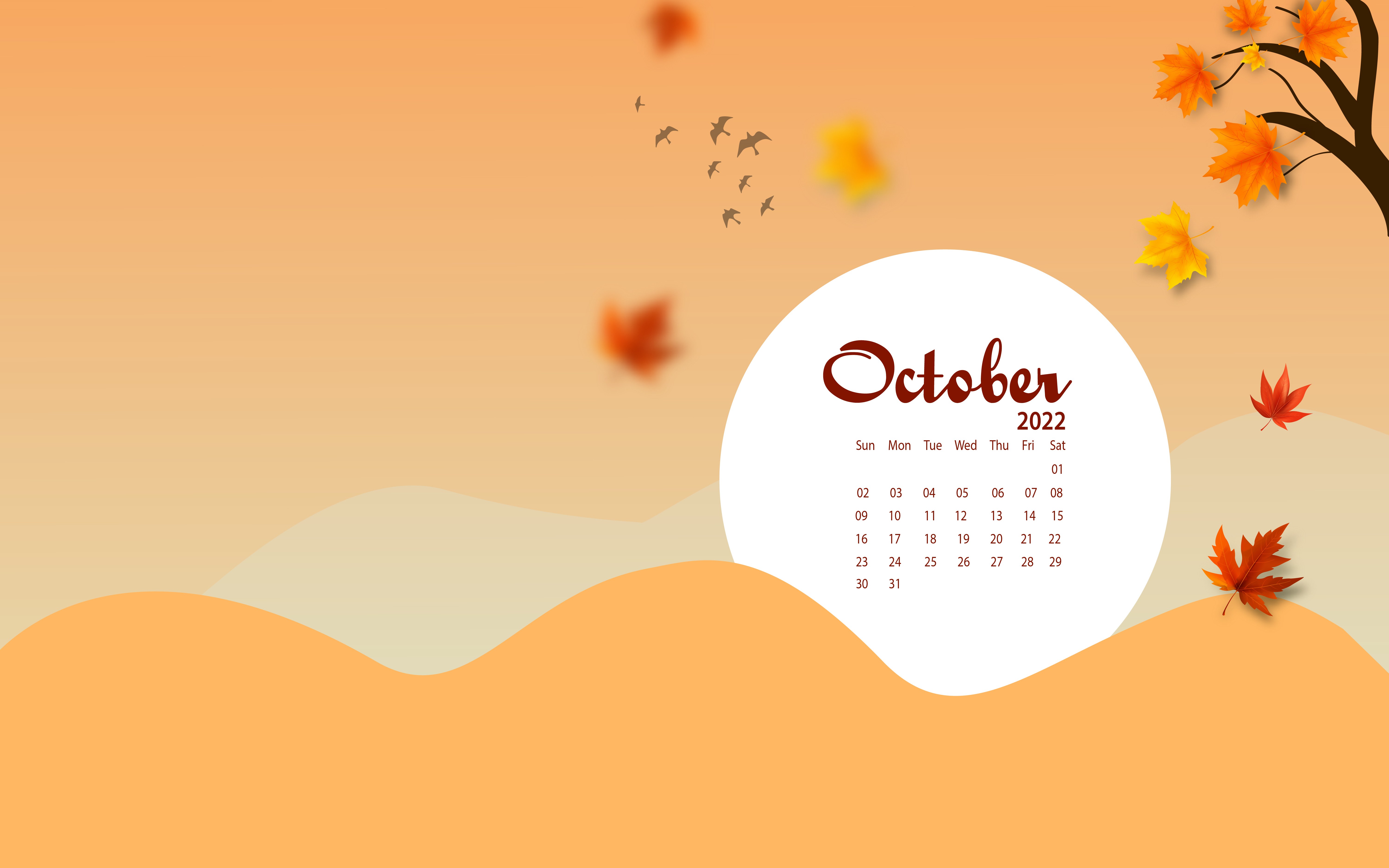 FREE October desktop wallpaper download  Craft with Cartwright