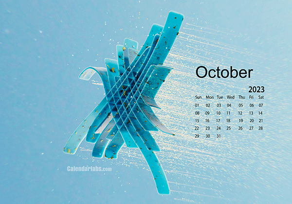 October 2023 Wallpaper Calendar Blue Theme.png