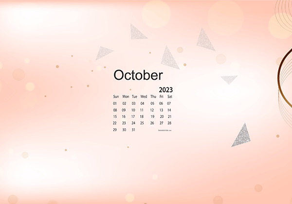 October 2023 Wallpaper Calendar Cute Glitter.png