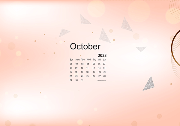 October 2023 Desktop Wallpaper Calendar - CalendarLabs