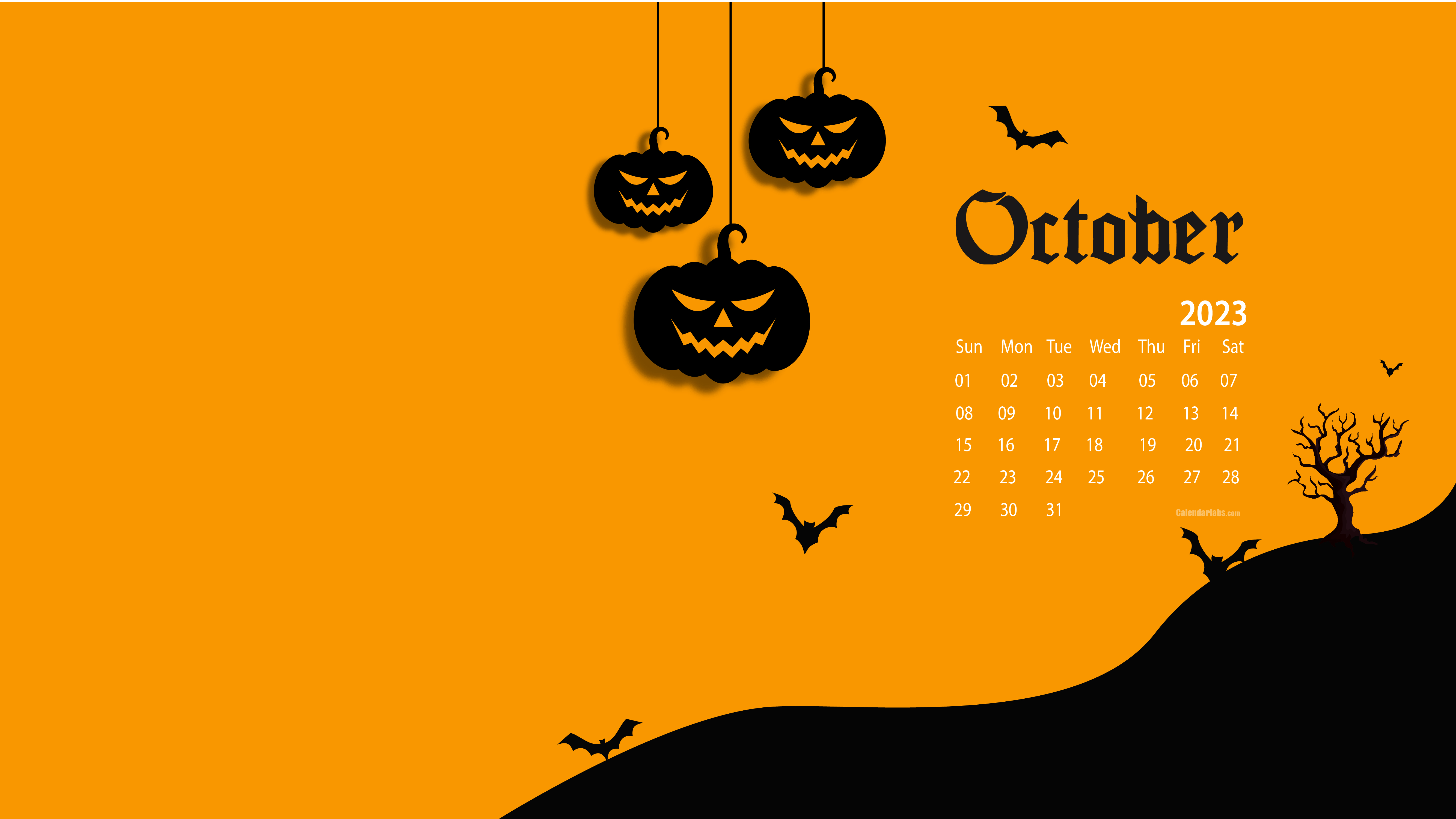 October 2023 Desktop Wallpaper Calendar CalendarLabs