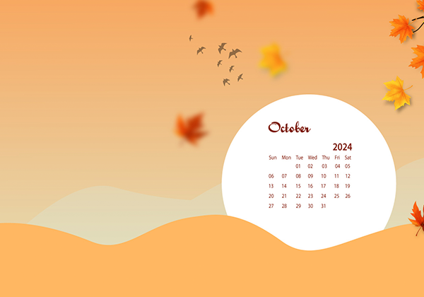 October 2024 Wallpaper Calendar Autumn.png