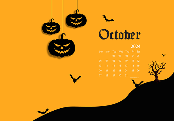 October 2024 Wallpaper Calendar Halloween.png