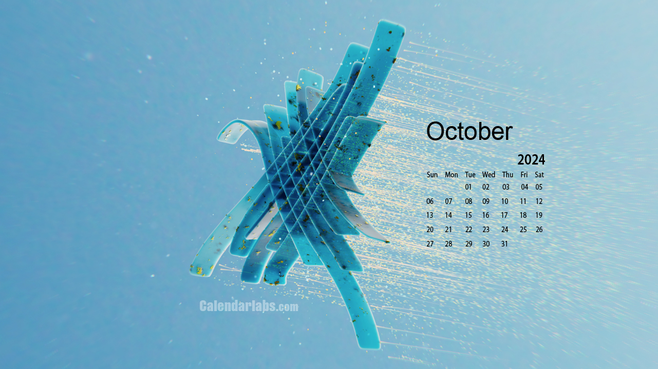 October 2024 Desktop Wallpaper Calendar CalendarLabs