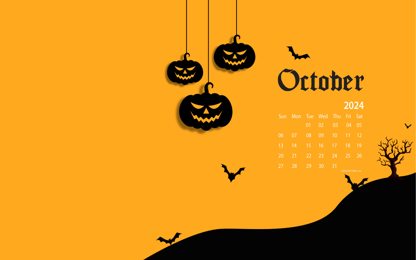 October 2024 Desktop Wallpaper Calendar CalendarLabs