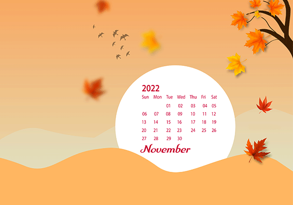 November 2022 Wallpaper Calendar Autumn.png
