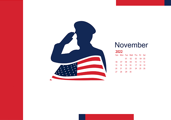 November 2022 Wallpaper Calendar Veterans Day.png