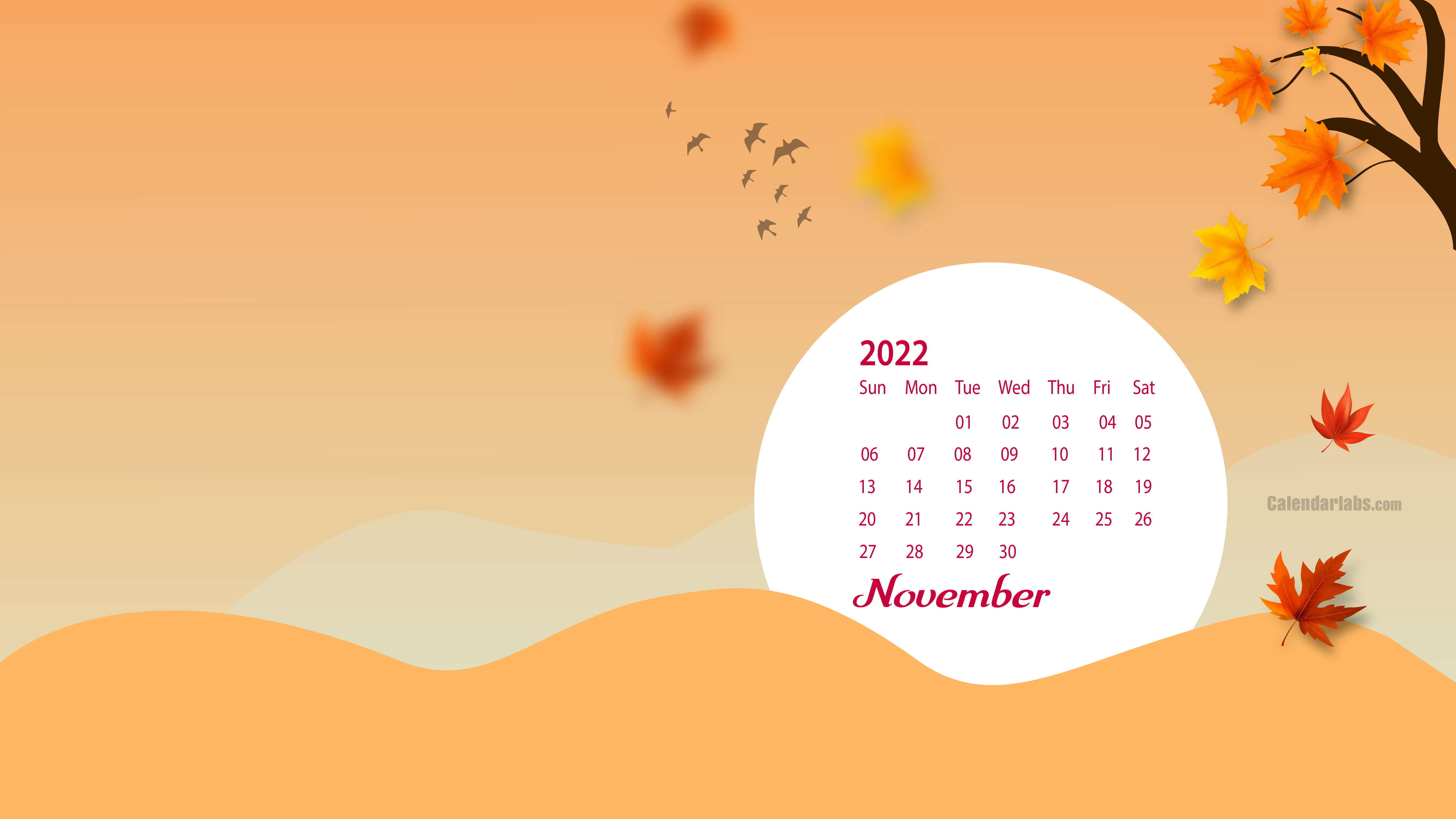 2020 November watercolor calendar  November calendar November calender  Printable calendar template