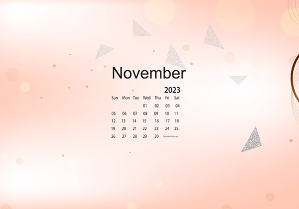 November 2023 Desktop Wallpaper Calendar - CalendarLabs