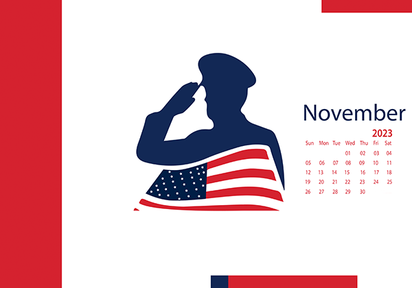 November 2023 Wallpaper Calendar Veterans Day.png