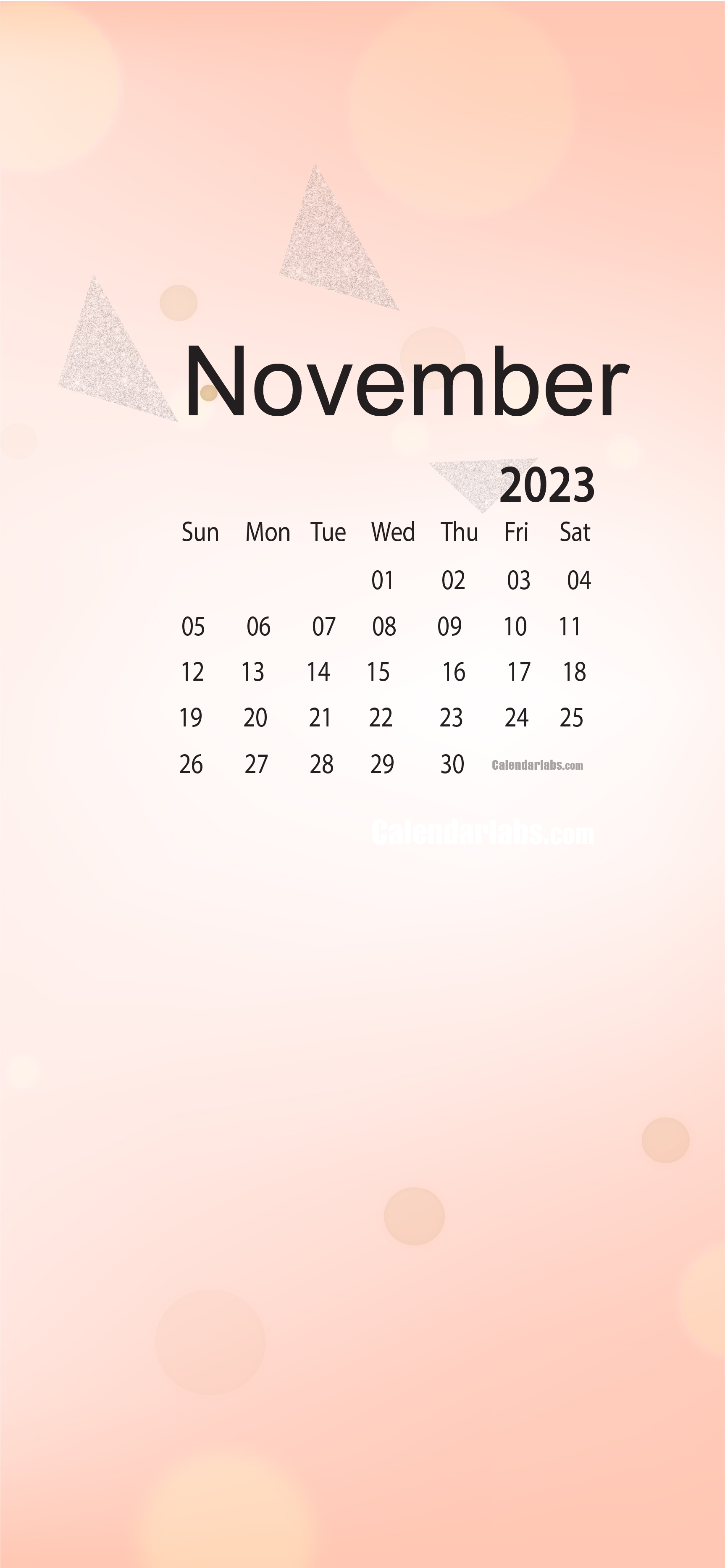 November 2023 Desktop Wallpaper Calendar - CalendarLabs