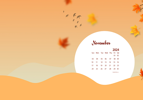 November 2024 Wallpaper Calendar Autumn.png