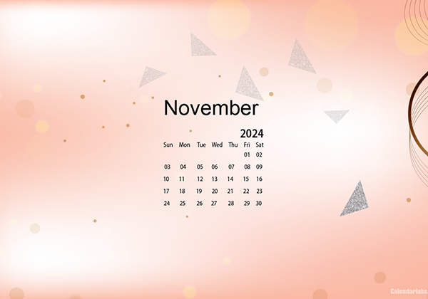 November 2024 Wallpaper Calendar Cute Glitter.png