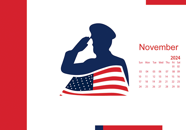 November 2024 Wallpaper Calendar Veterans Day.png