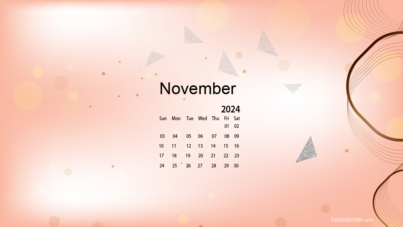 November 2024 Desktop Wallpaper Calendar - CalendarLabs