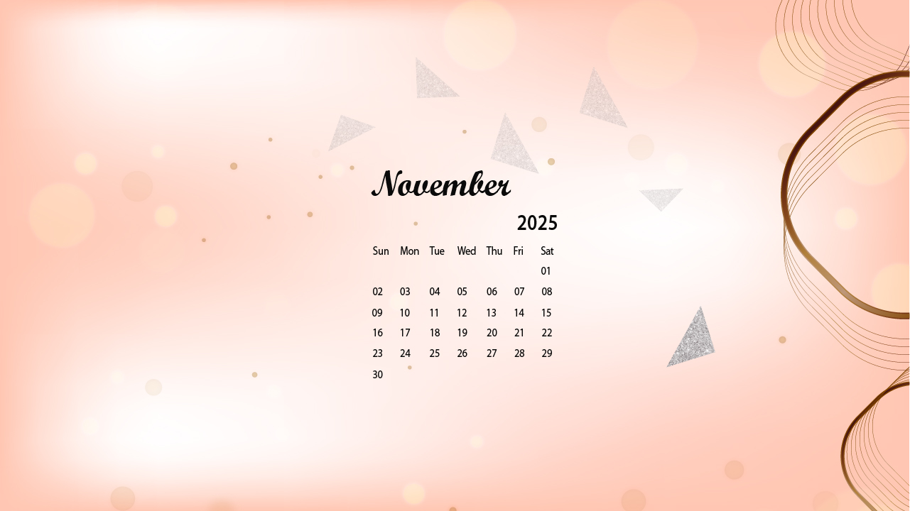 November 2025 Desktop Wallpaper Calendar - CalendarLabs