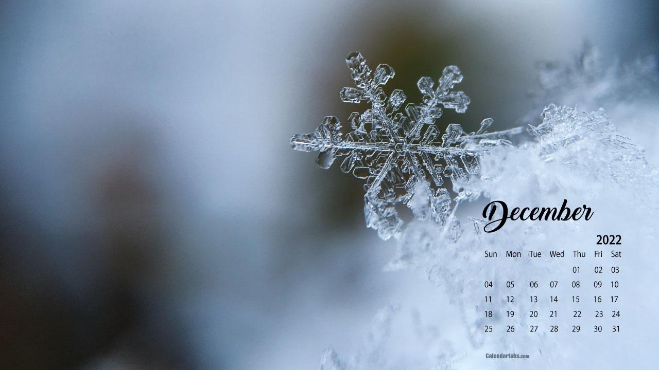 December 2022 Desktop Wallpaper Calendar - CalendarLabs