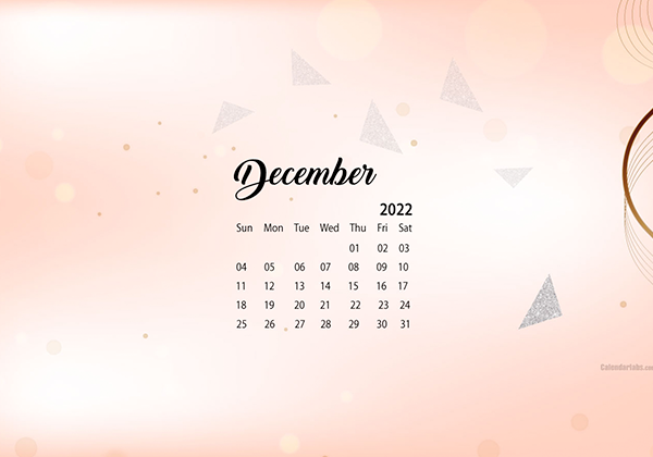 December 2022 Wallpaper Calendar Cute Glitter.png