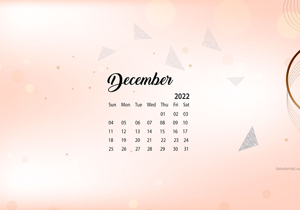 Free December 2022 Calendar Wallpapers  Desktop  Mobile