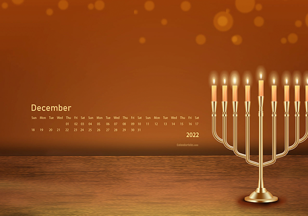 December 2022 Wallpaper Calendar Hanukkah.png
