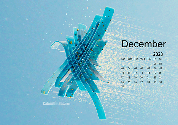 December 2023 Wallpaper Calendar Blue Theme.png