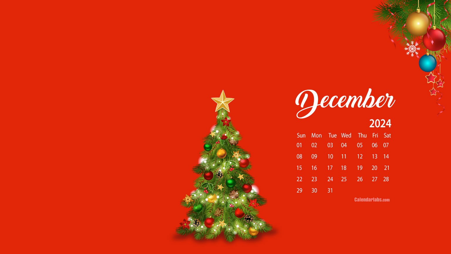 December 2024 Desktop Wallpaper Calendar CalendarLabs