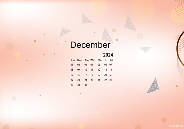December 2024 Wallpaper Calendar Cute Glitter.png